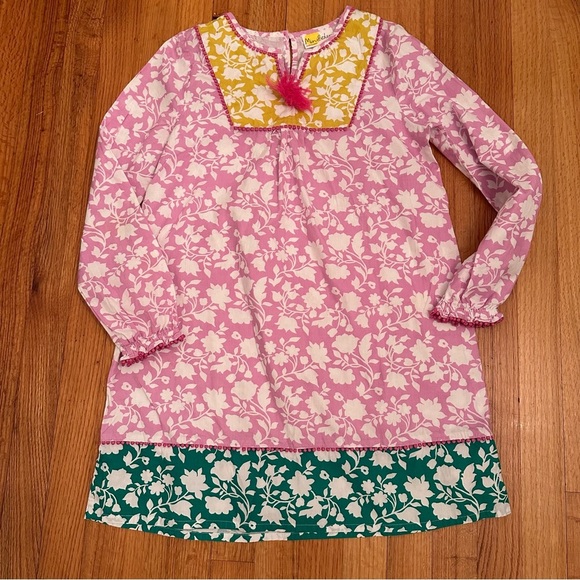 Mini Boden Floral Boho Cotton Dress Size 11-12yr #j6 - Picture 2 of 9
